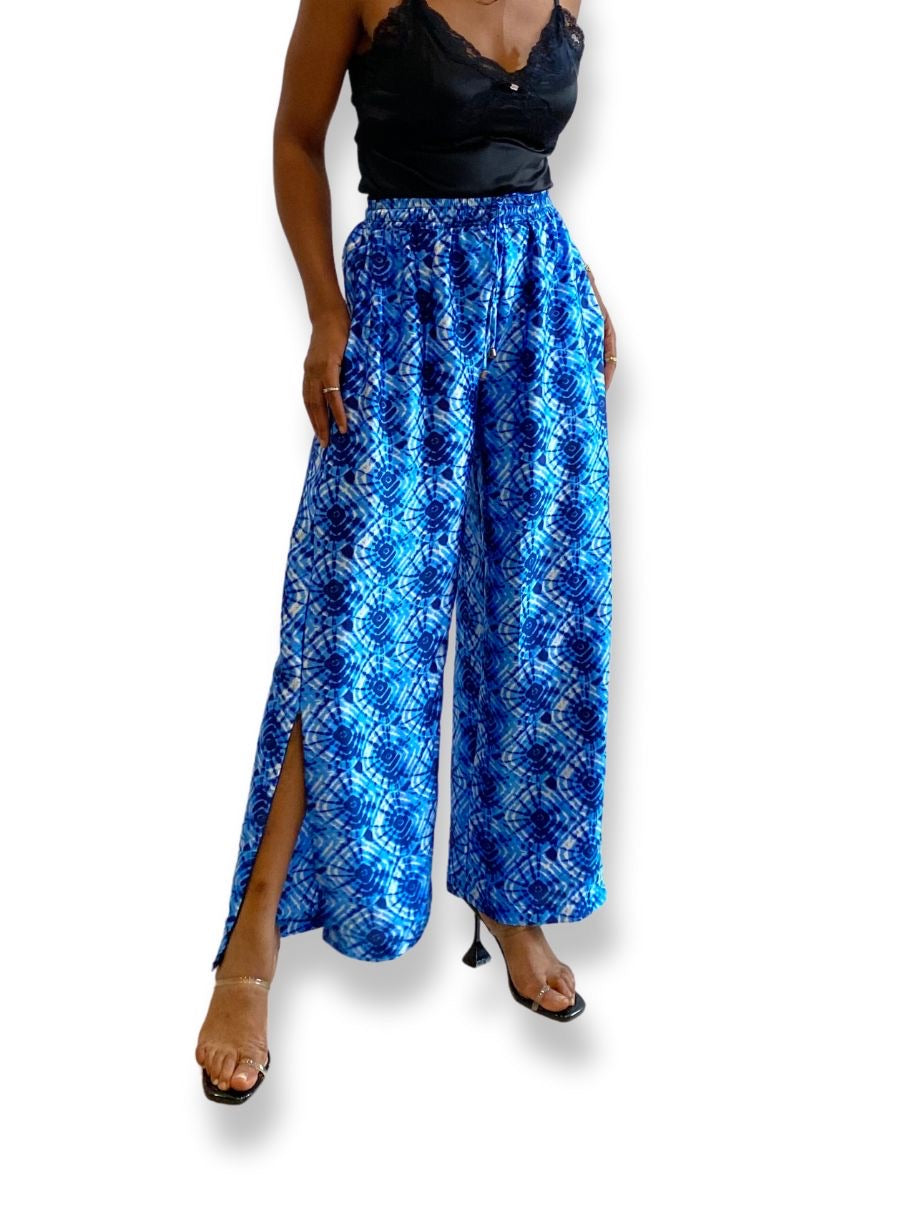 Blue Silk Trousers by Mimi Simpson  FLAIR