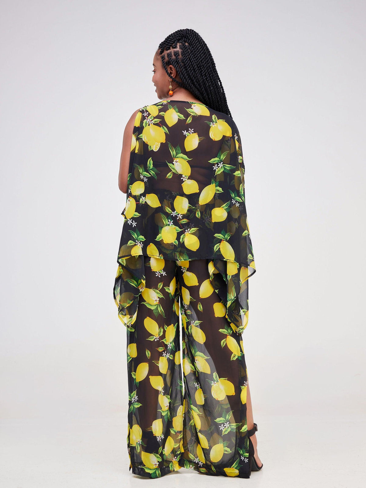 Lime-Lemon Trousers (Chiffon) - Zoë Qu'an